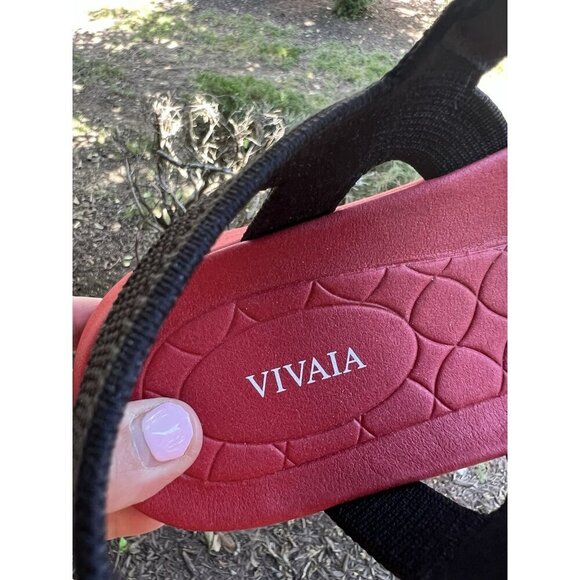 NWOT Vivaia Sport Sandals Kiara in Black Ruby Red outdoor comfy athleisure 10.5 - Picture 8 of 10